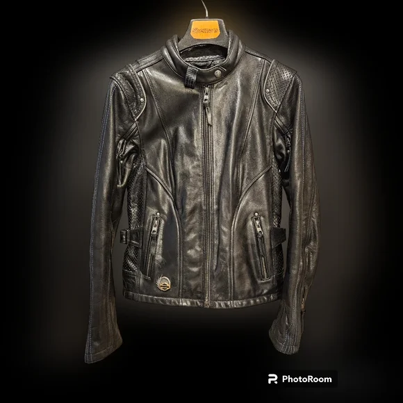 Rare Harley Davidson 115th Anniversary Women's M Leather Jacket - Picture 1 of 7
